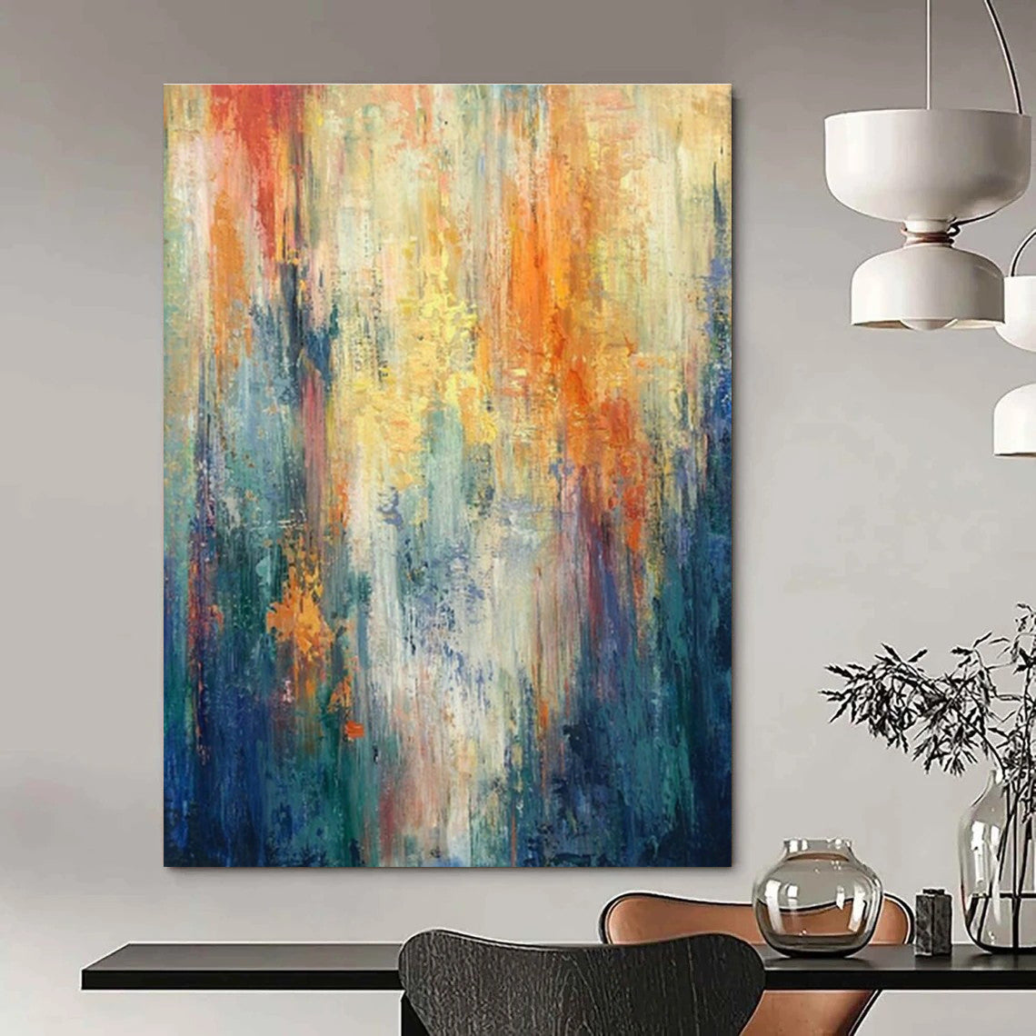 Abstract Hand - Painted Art for Entryway and Hallway DLZ0632
