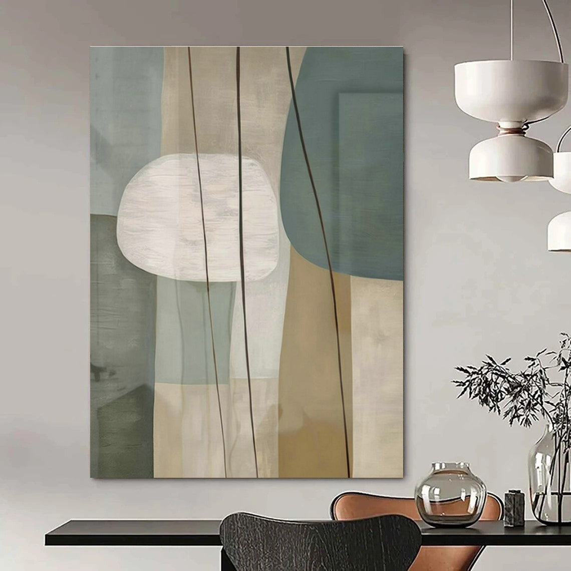 Large Customizable Handmade Abstract Wall Decor for Living Room Fireplace Mantel and Bedroom Headboard Wall DLZ1953