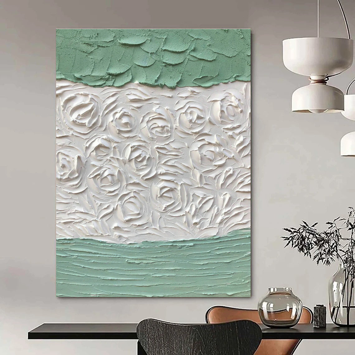 Hand-Painted Large Abstract Canvas for Living Room & Bedroom DLZ1276