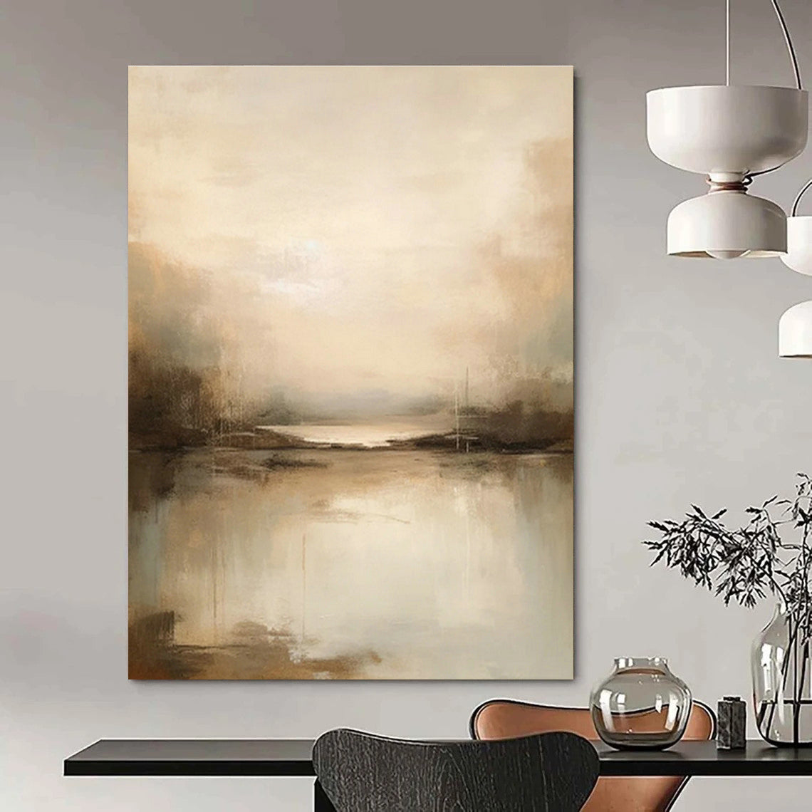 Colossal Format Custom Abstract Wall Art for Office & Cottage Living Room DLZ1260