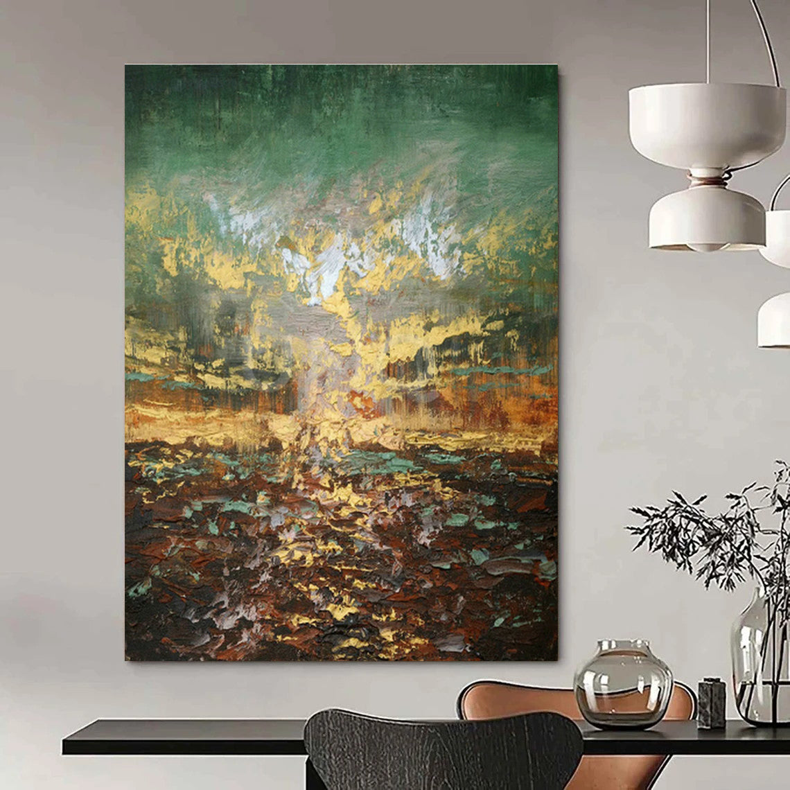 Monumental - Depth Custom Abstract Art for Office Presence DLZ0448