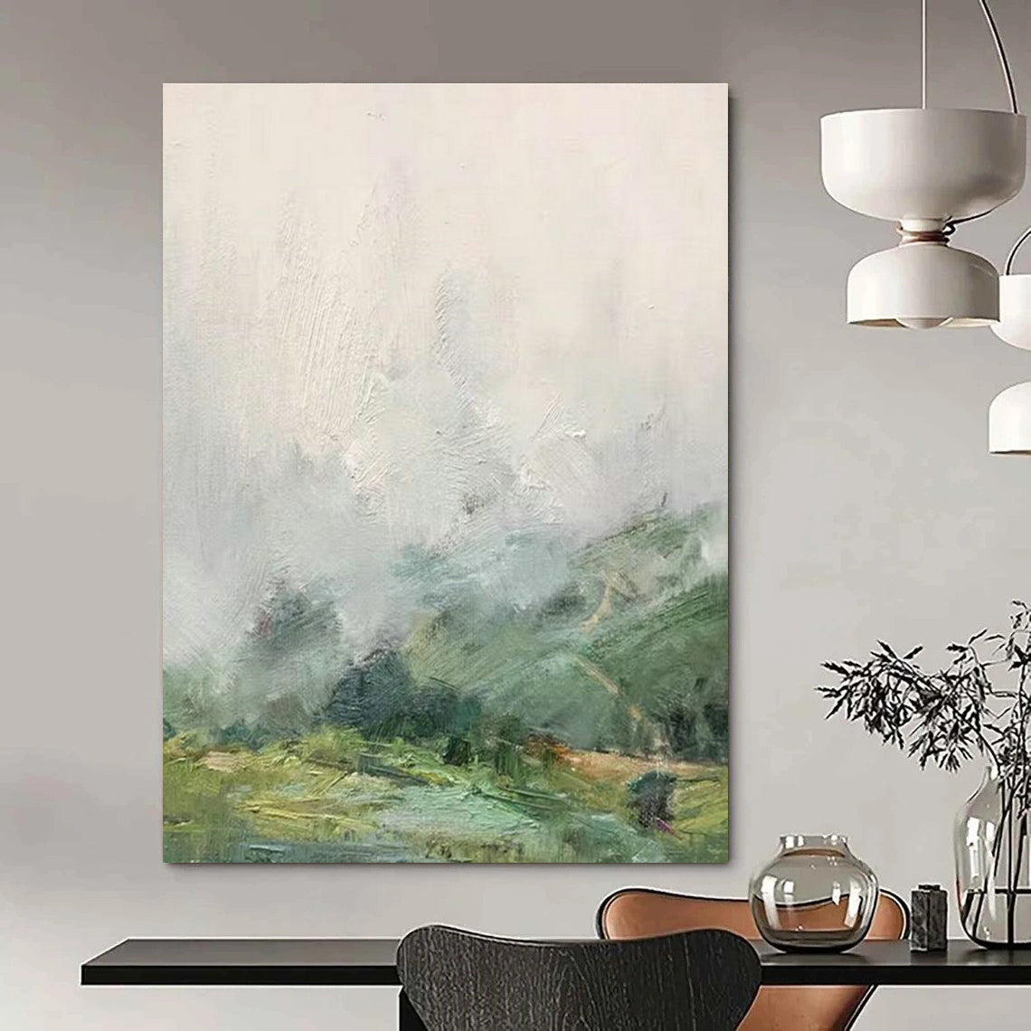 Vast Custom-Made Handmade Abstract Canvas for Hallway & Dining Room DLZ2241