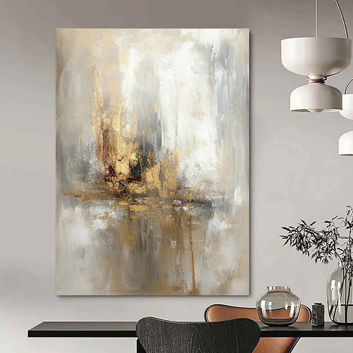Custom - Made Hand - Painted Abstract Murals for Cottage Office Loft Ceiling Skylight Frames & Bedroom Window Seat Storage Box Hinges DLZ0894