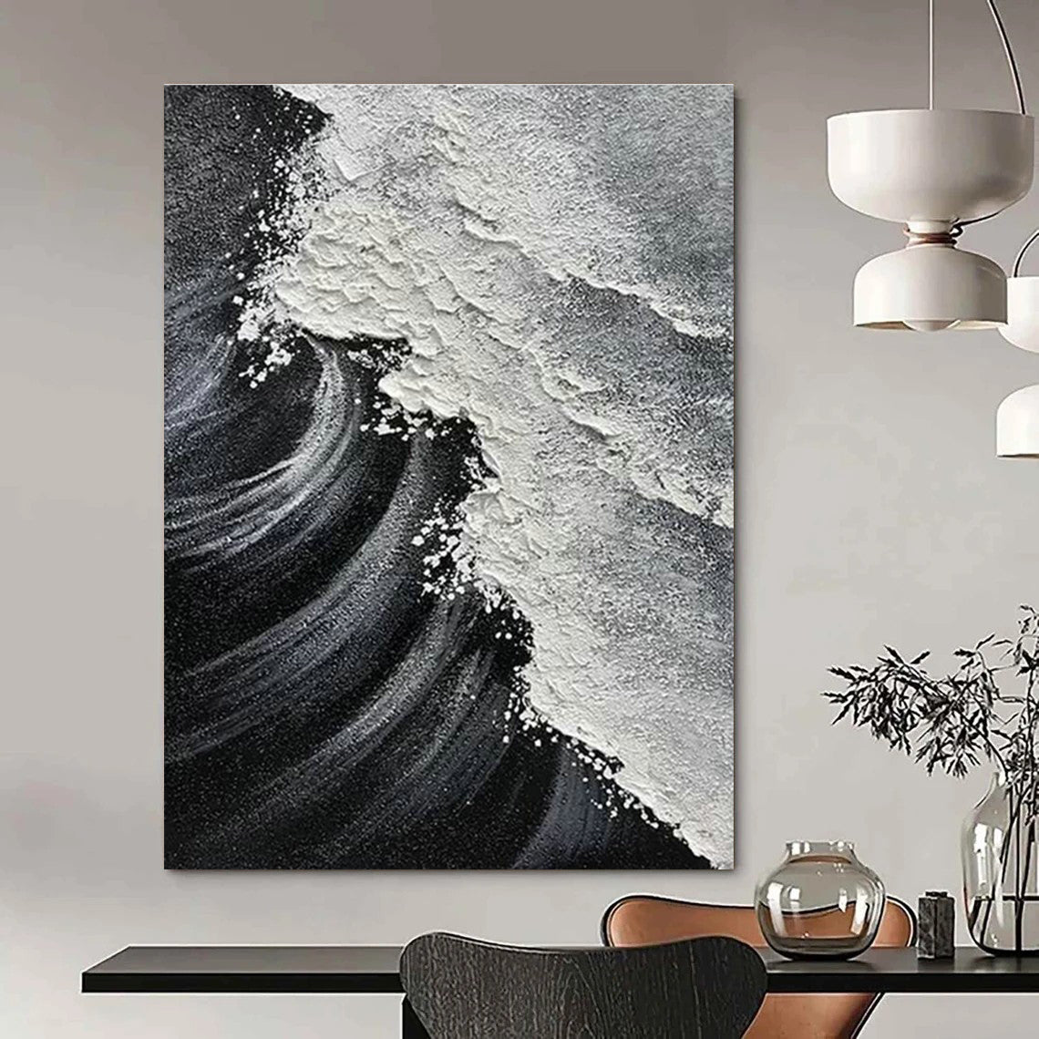 Custom Abstract Canvas Art for Entryway & Living Room DLZ2358