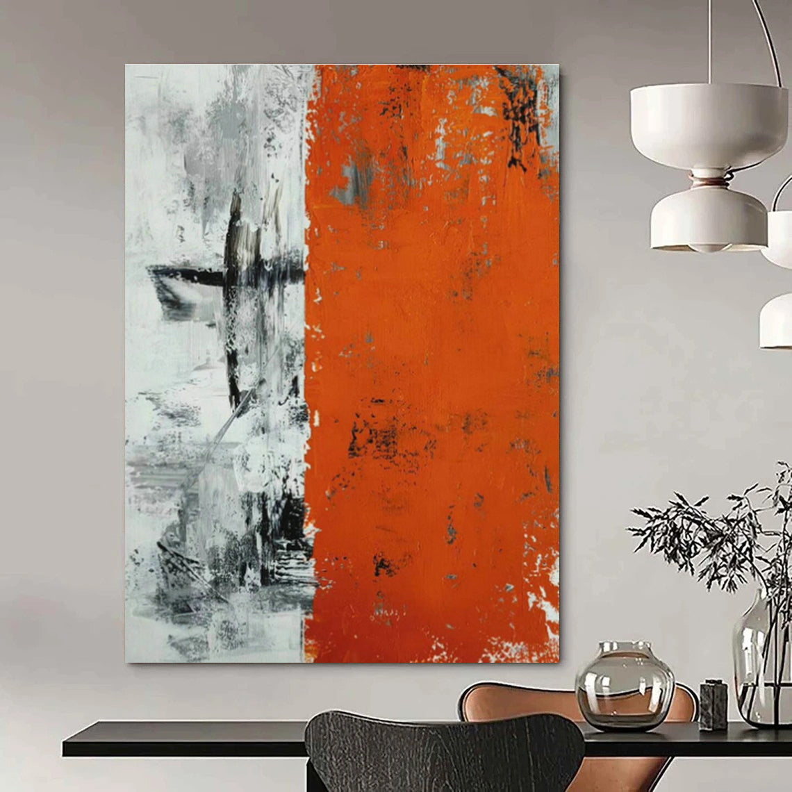 Extra - Colossal, Nano - Coated Custom Abstract Panels for Hallway Durability DLZ0494
