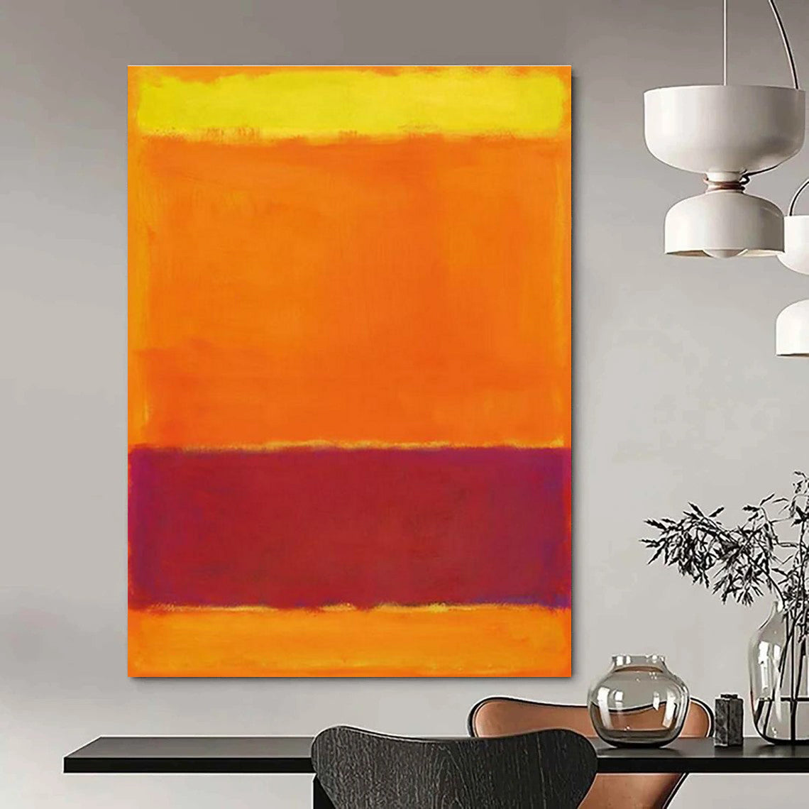 Custom Hand-Painted Abstract Painting for Cottage Entryway & Office DLZ2307