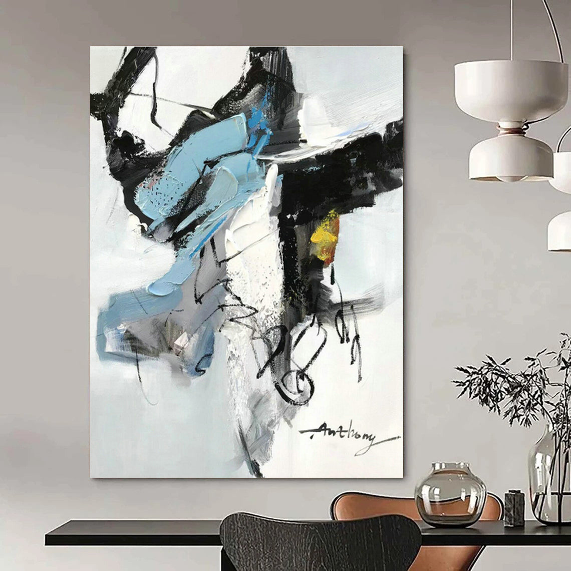 Oversized Abstract Murals for Office Training Rooms and Bedroom Reading Nooks DLZ0792