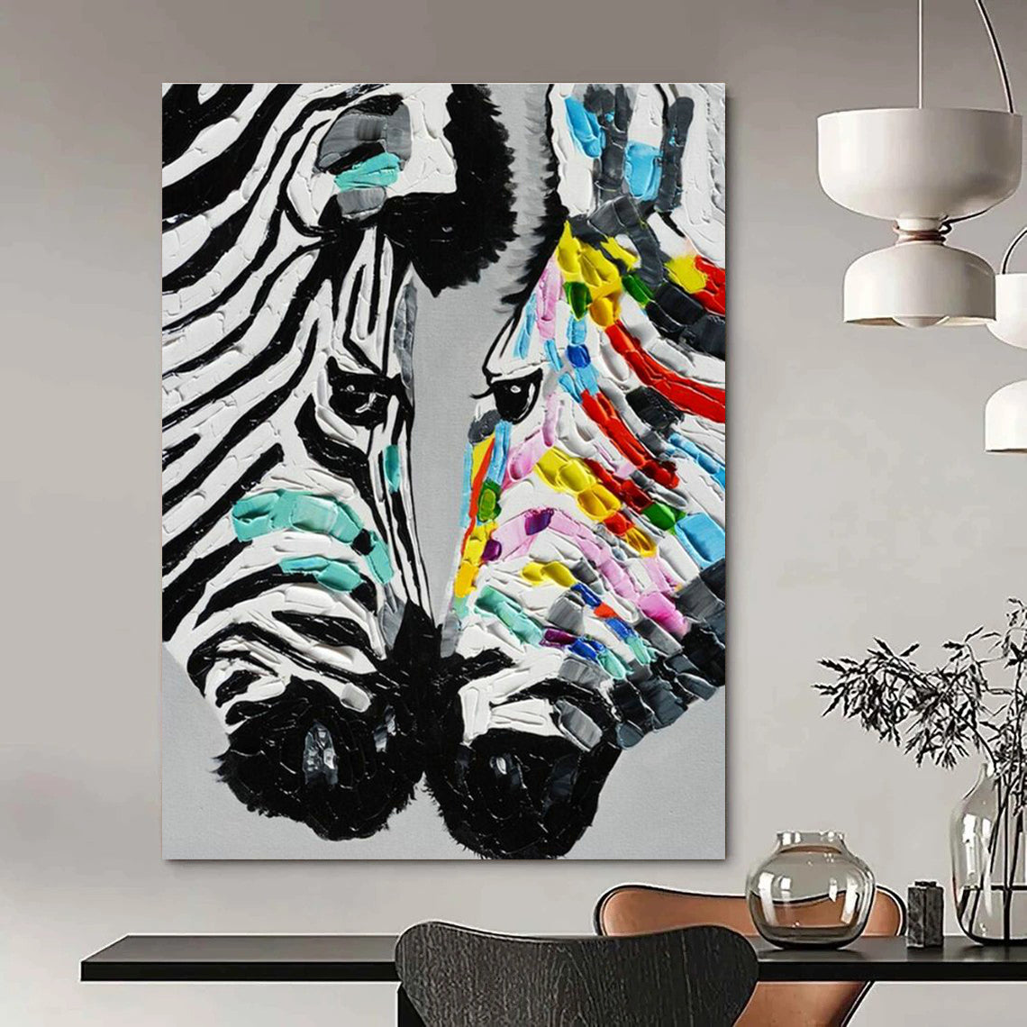 Gargantuan Custom-Tailored Hand Painted Abstract Art for Bedroom & Entryway DLZ2245