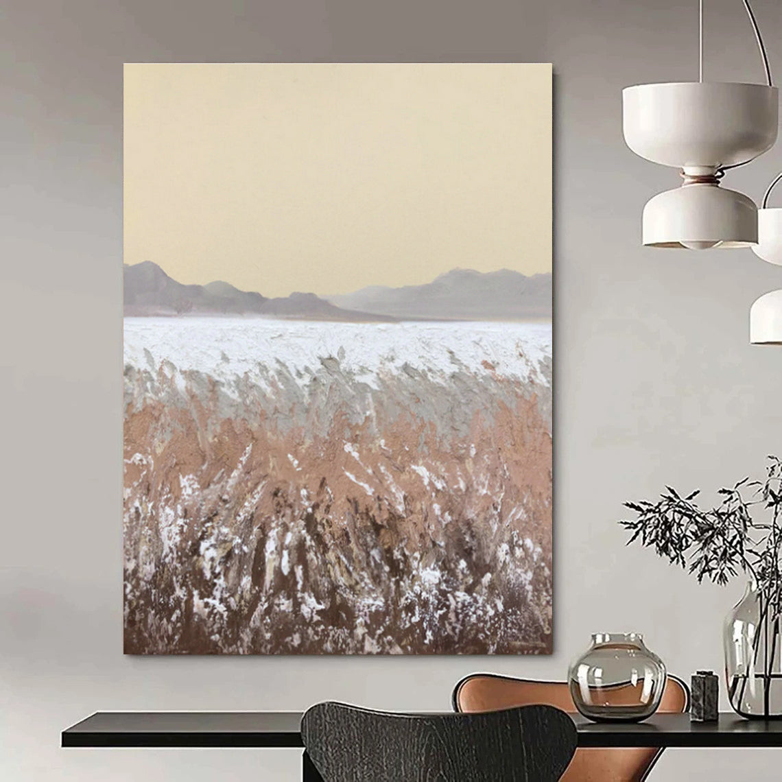 Hand - Painted Abstract Art for Dining Room Bay Windows & Entryway Mirror Frames DLZ0817