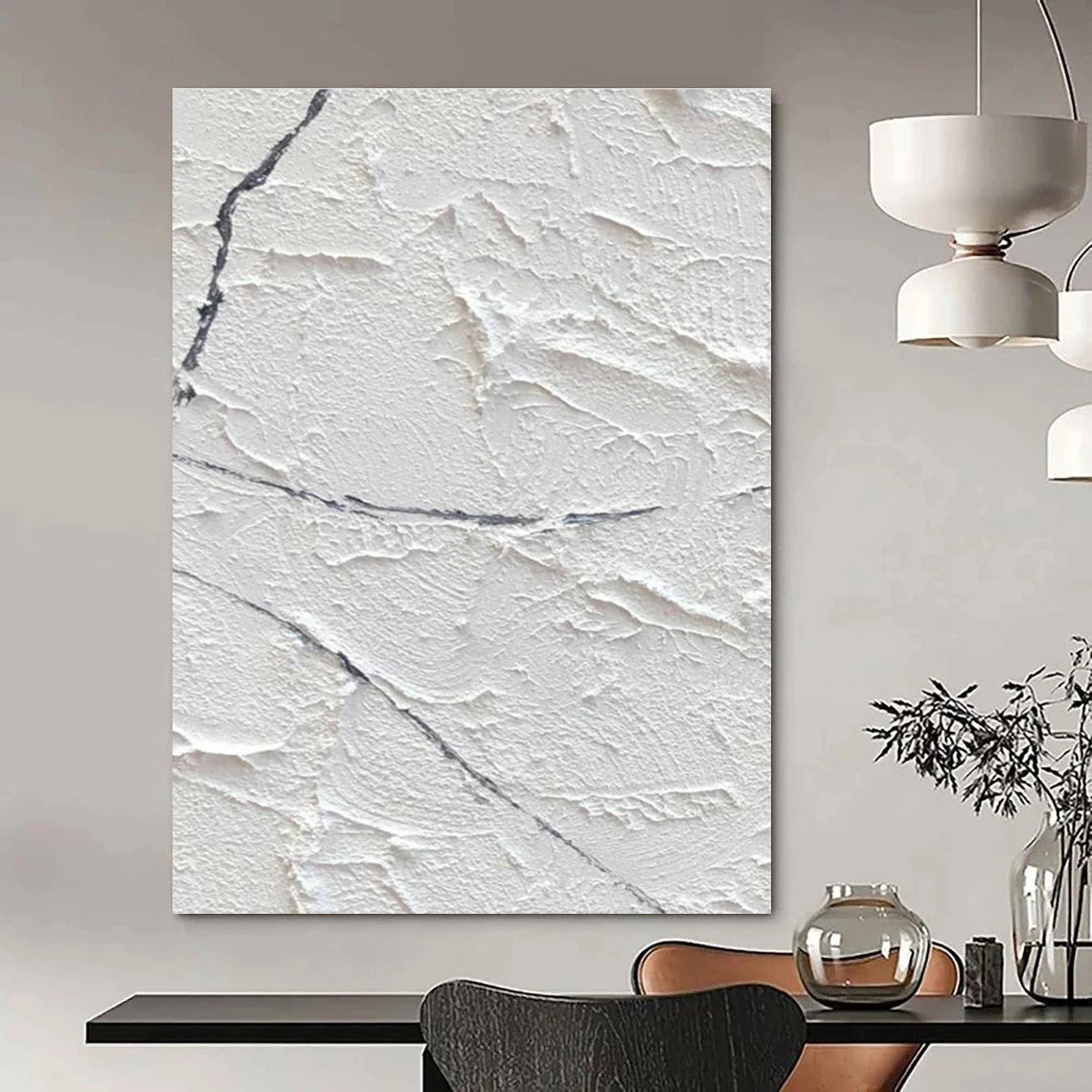 Handmade Abstract Artwork for Cottage Living Room & Hallway Landing DLZ2373