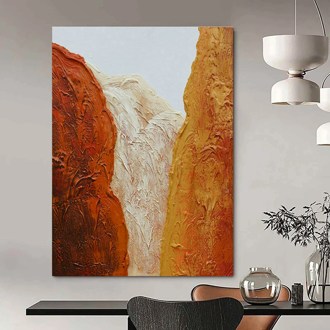 Handmade Abstract Wall Art for Living Room and Cottage Office DLZ1493