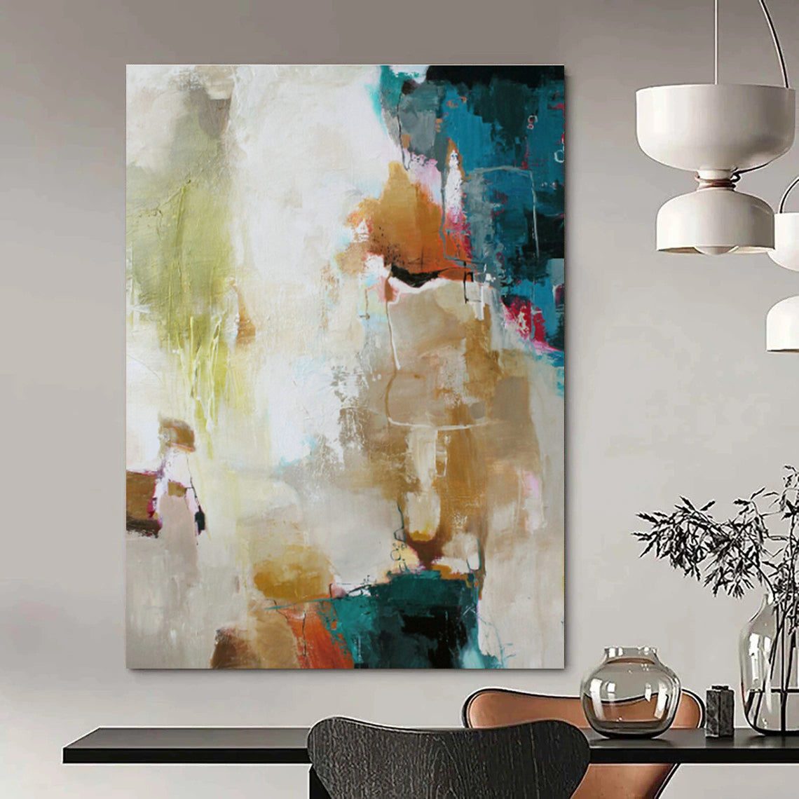 Gigantic Tailored Hand-Painted Abstract Art for Bedroom & Office DLZ1026