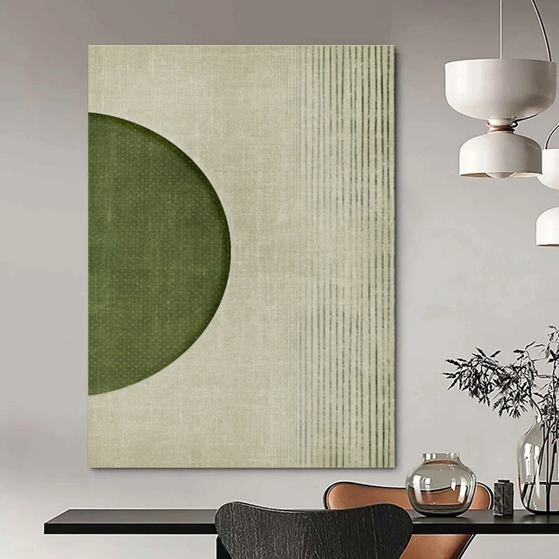 Customizable Handcrafted Abstract Canvas Set for Cottage Living Room & Office DLZ1368