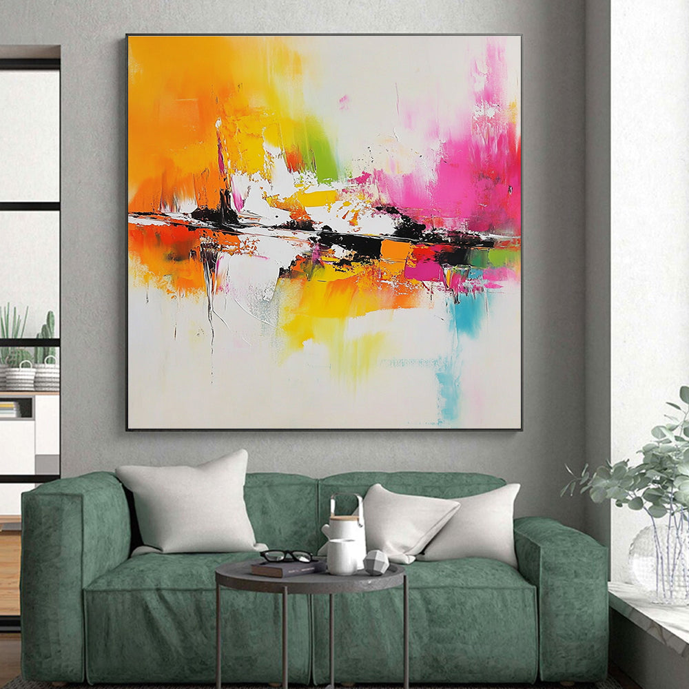 Colorful Abstract Painting with Vibrant Hues GER712