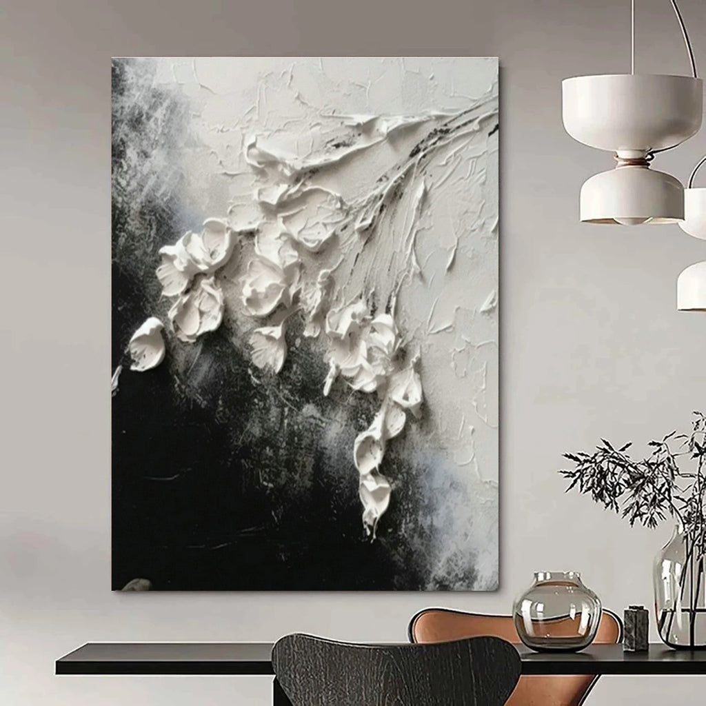 Large Hand - Painted Abstract Canvases for Hallway Staircase Risers & Office Server Room Cable Trays DLZ0906