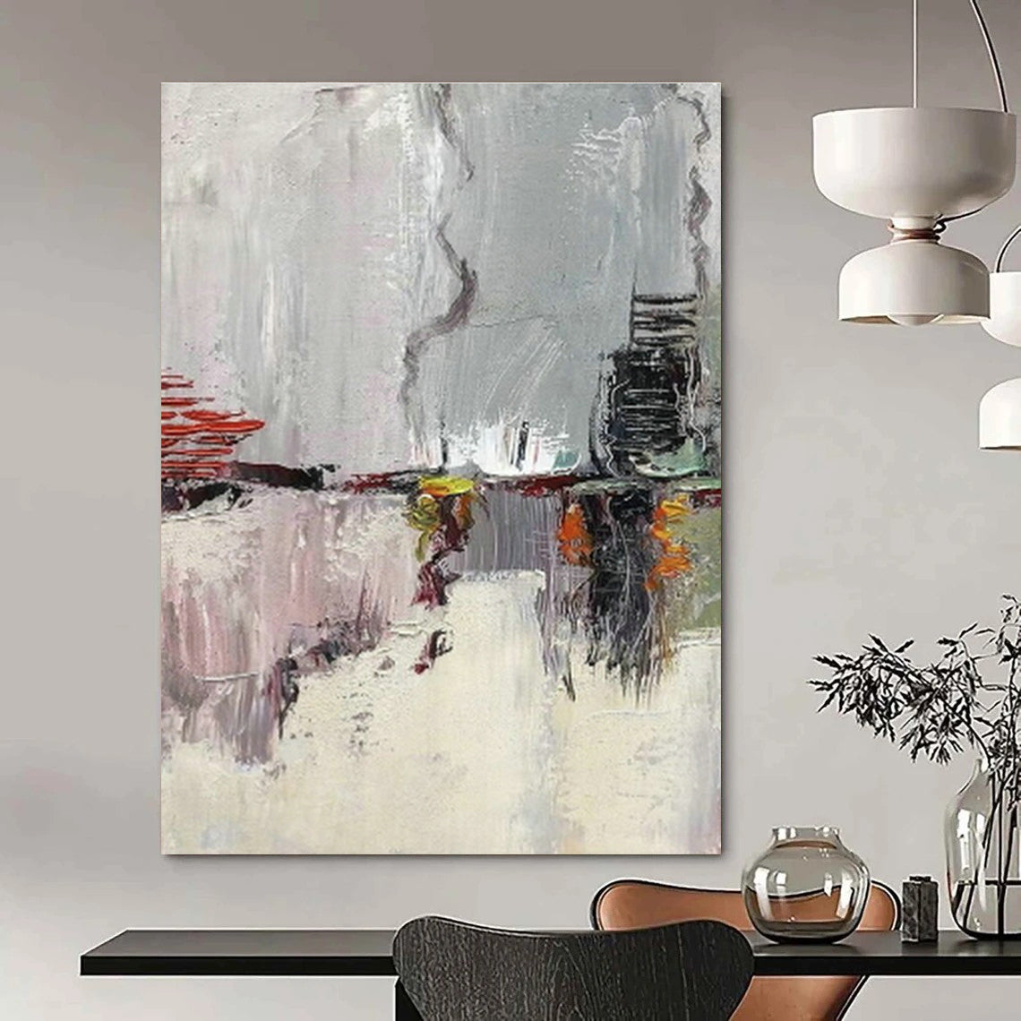 Immense Hand - Painted Abstract Canvases for Dining Room Banquet Halls & Cottage Home Gyms DLZ0610