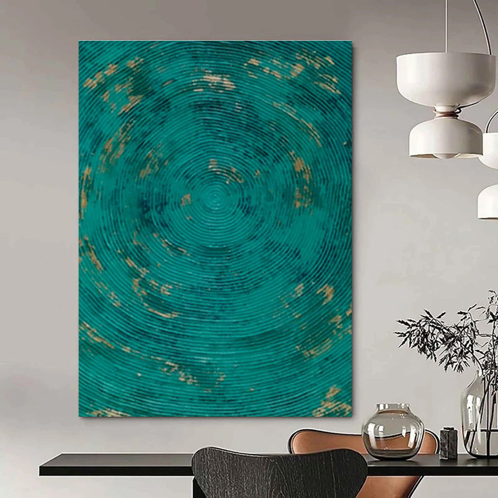 Custom Hand-Painted Abstract Canvas for Bedroom Window Blind Wall & Living Room Curtain Rod Wall DLZ1794