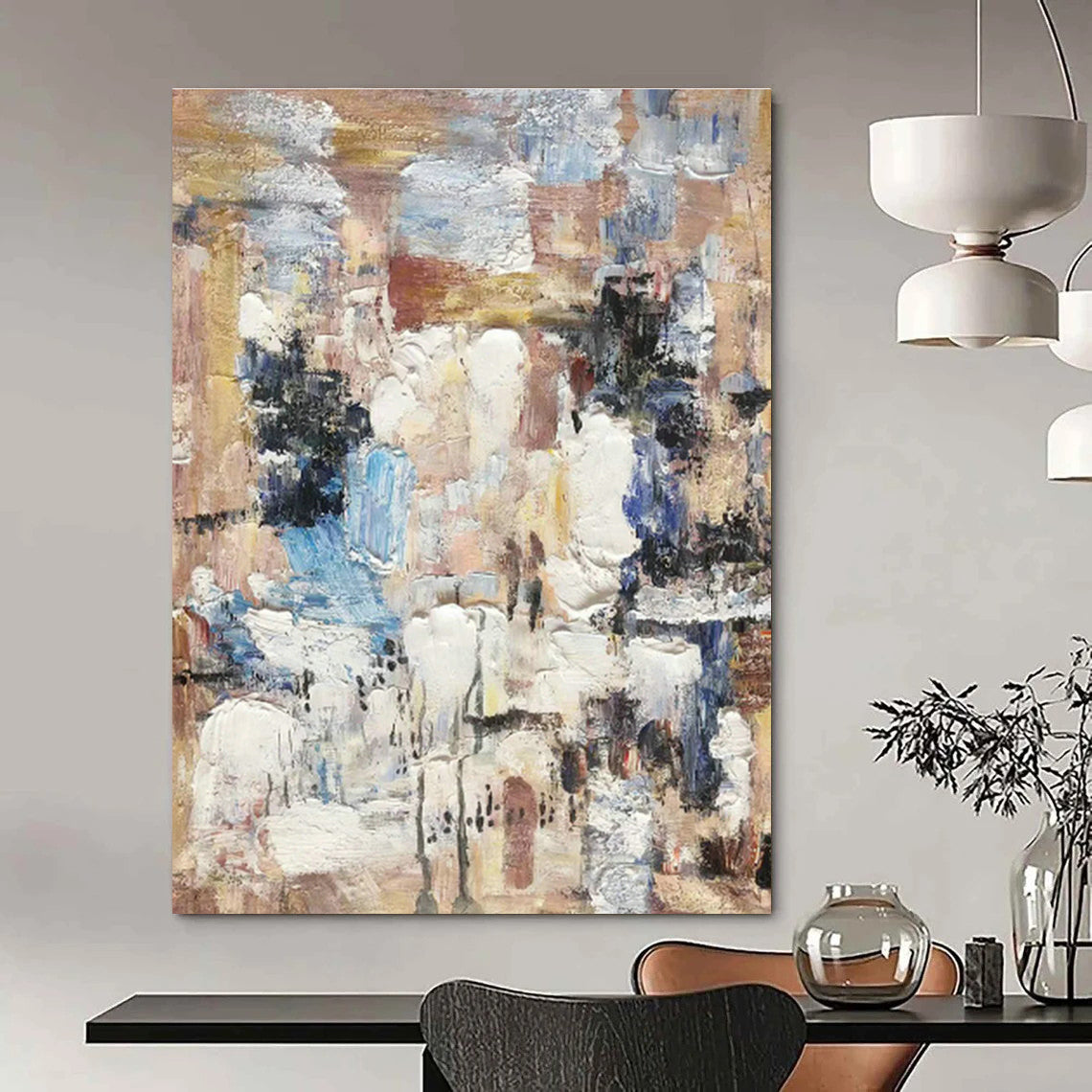 Handmade Oversized Abstract Masterpiece for Bedroom & Hallway DLZ1310