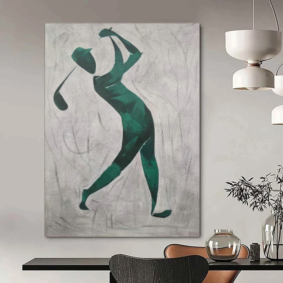 Oversized Custom - Created Abstract Painting for Cottage & Living Room DLZ2261