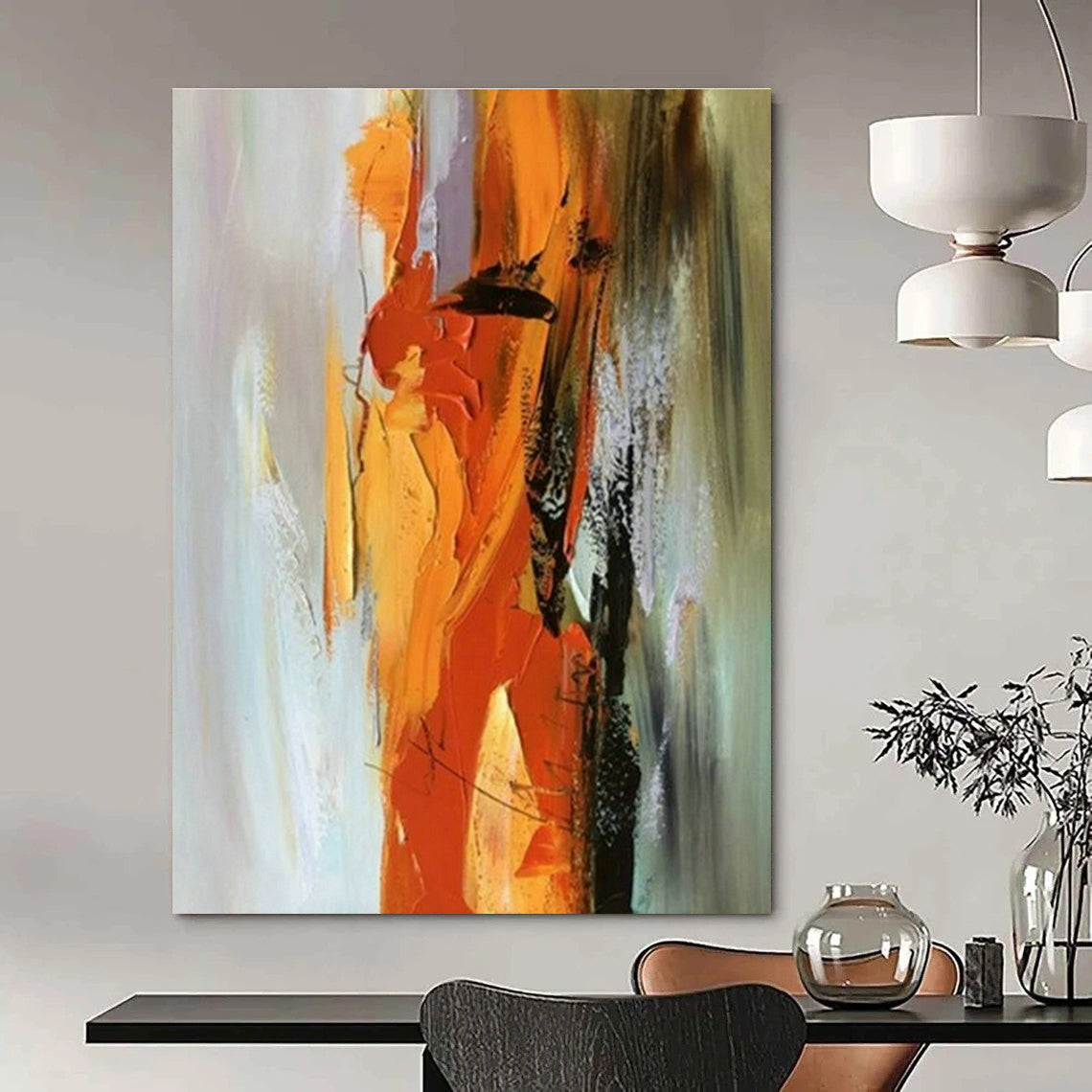 Customizable Handmade Abstract Wall Decor for Bedroom and Office DLZ1456