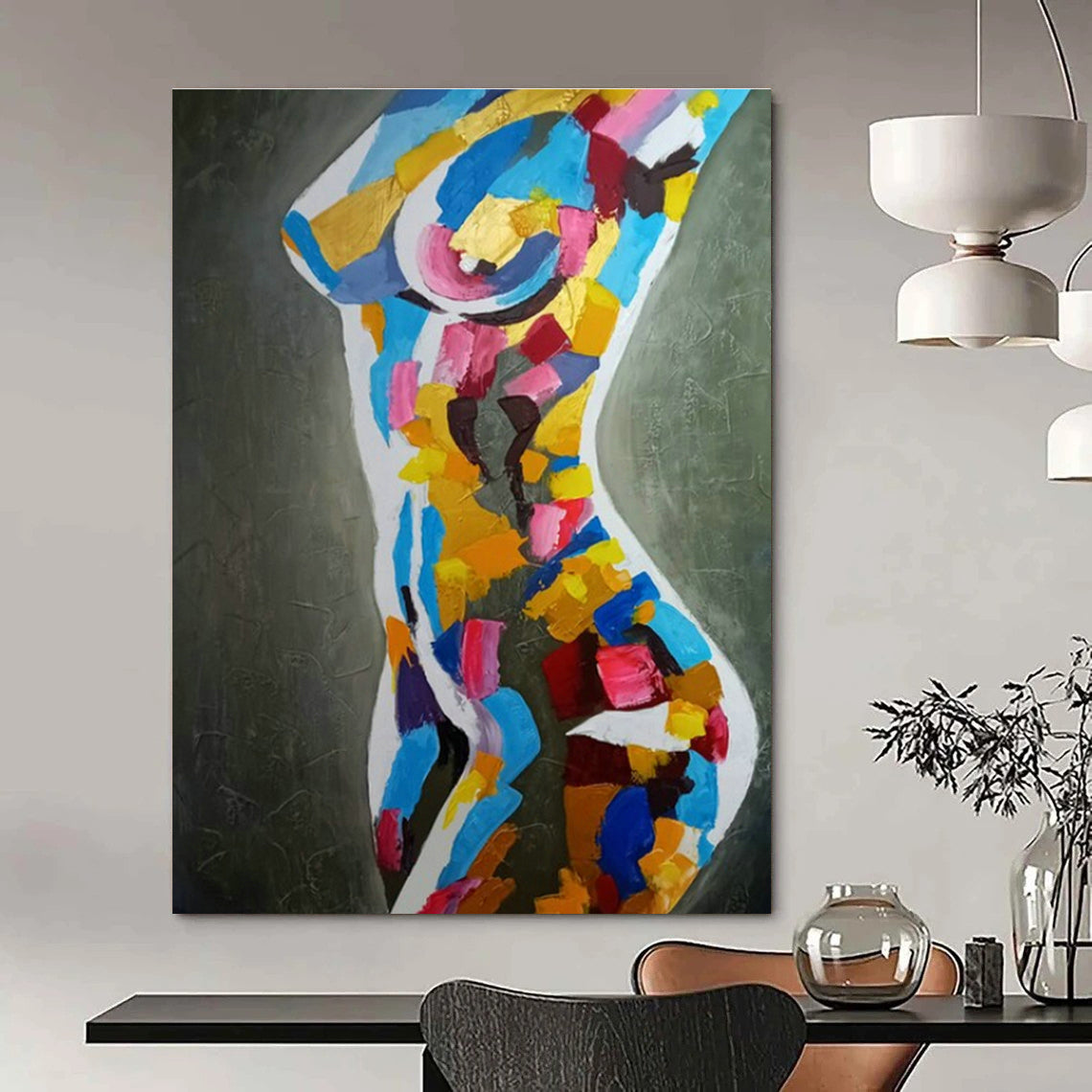Ginormous Tailored Handmade Abstract Canvas Art for Entryway & Hallway DLZ2109