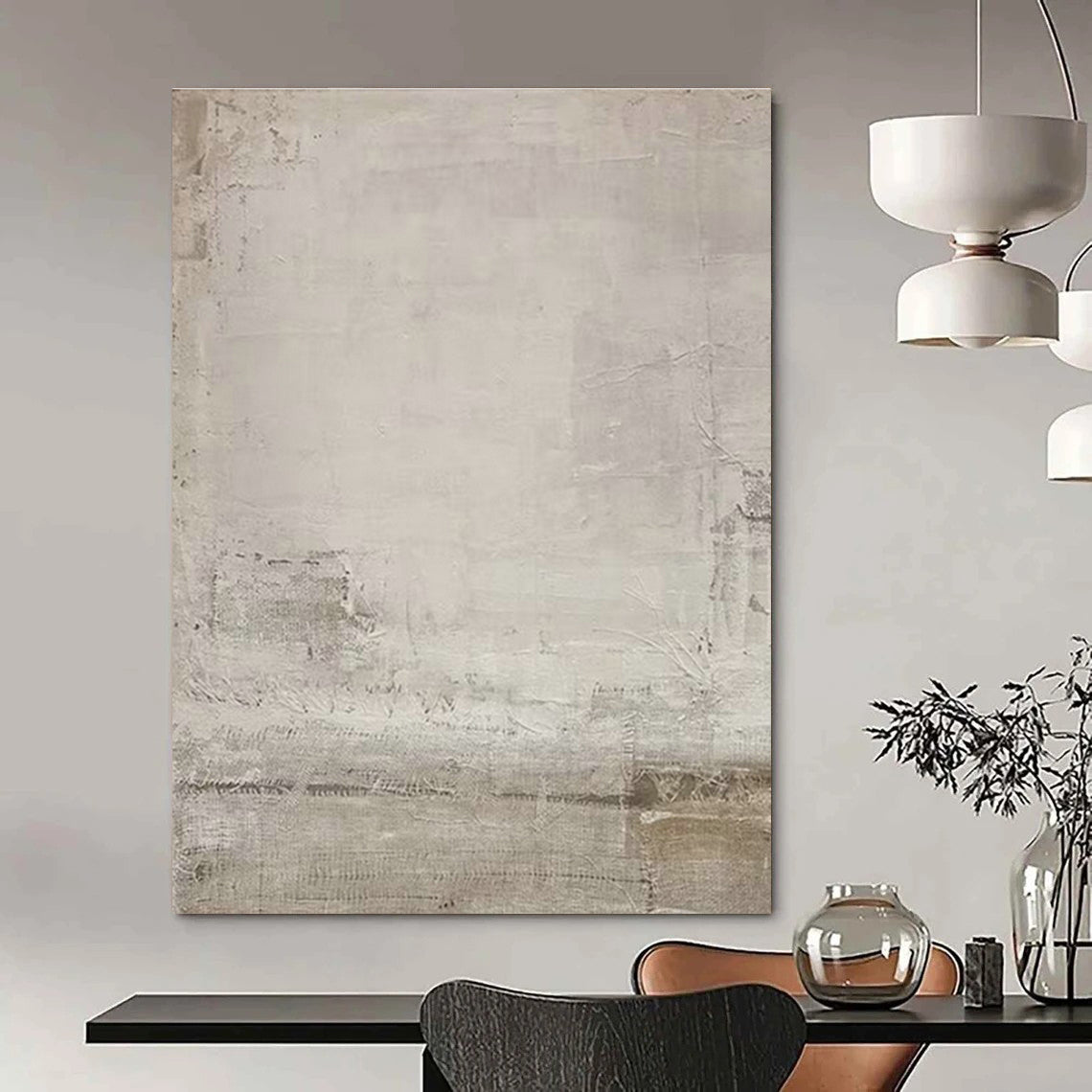 Extra-large Custom Handmade Abstract Painting for Bedroom Wardrobe Interior Wall and Dining Room Side Table Wall DLZ1859