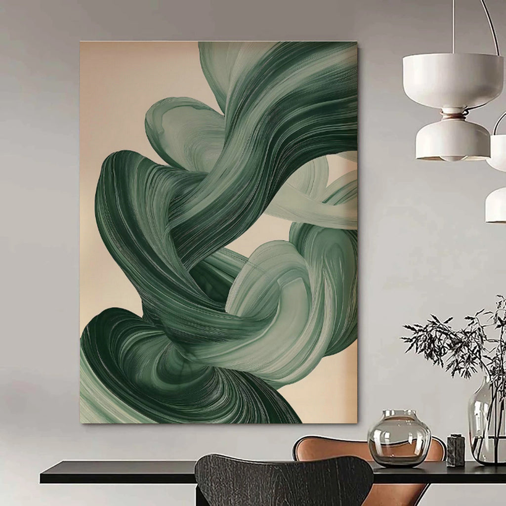 Tremendous - Scale Custom Hand - Painted Abstracts for Dining Room Celebration DLZ0415