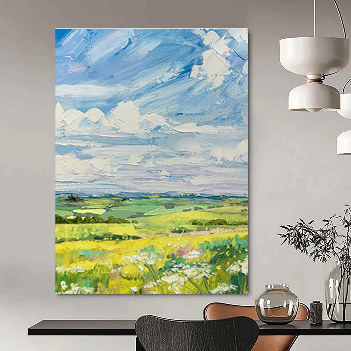 Enormous Custom Abstract Canvas for Living Room & Hallway DLZ1057