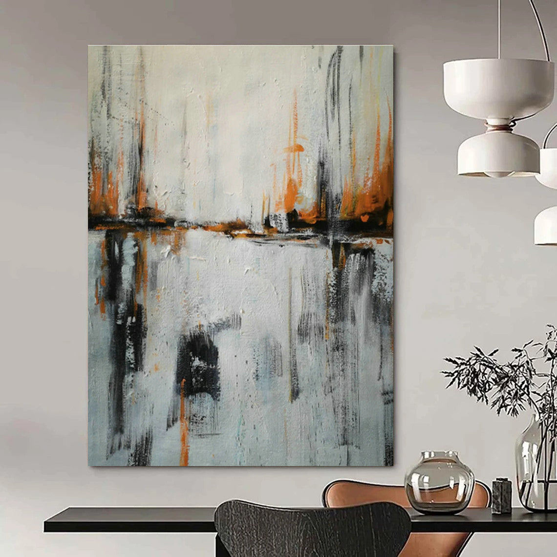 Extra - Vast Custom Hand - Painted Abstracts for Cottage Bedroom & Hallway DLZ0562