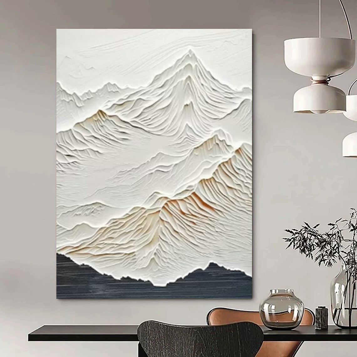 Hand-Painted Custom Oversized Abstract Wall Art for Bedroom & Living Room DLZ0992