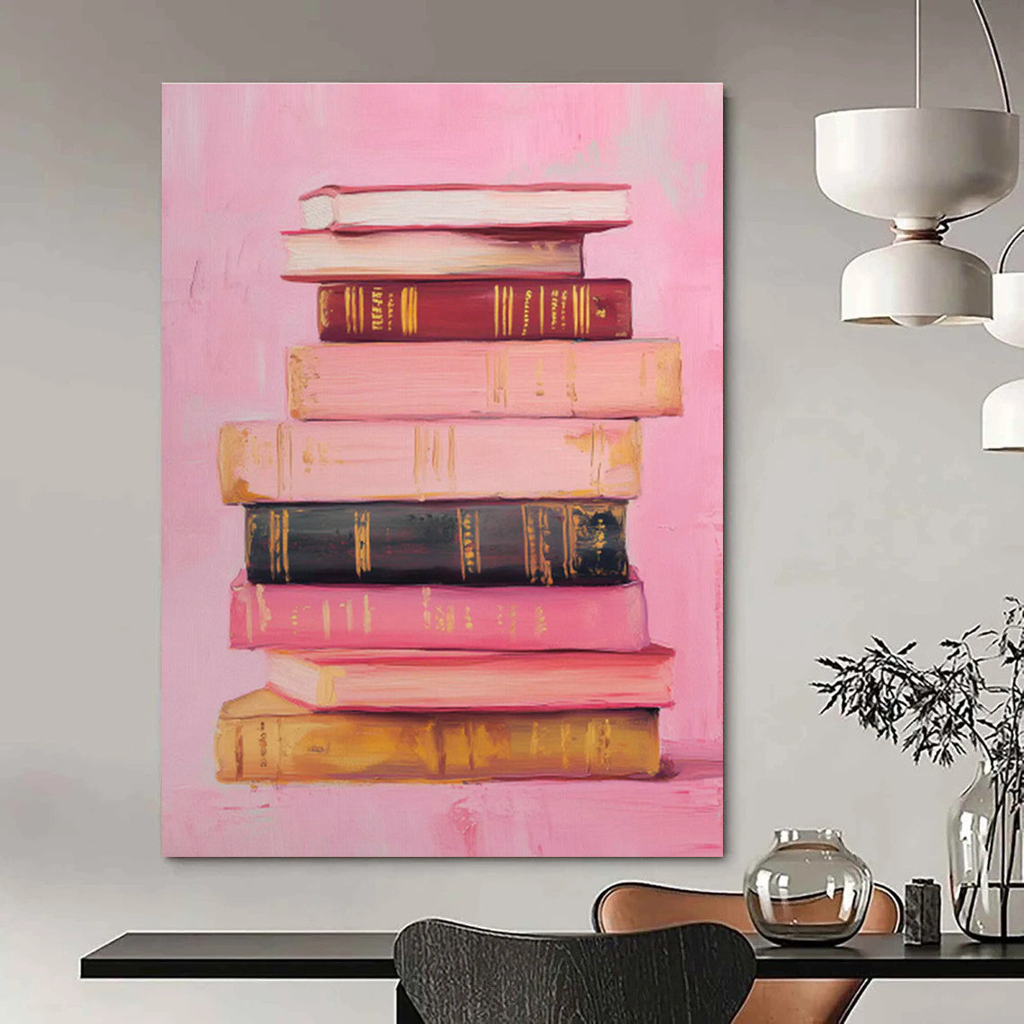 Oversized Hand - Painted Abstract Canvases for Office & Bedroom DLZ0657