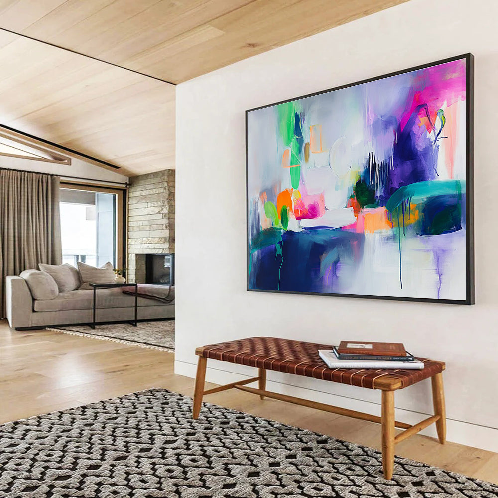 Vibrant Abstract Still Life Painting with Bright Colors DYP531