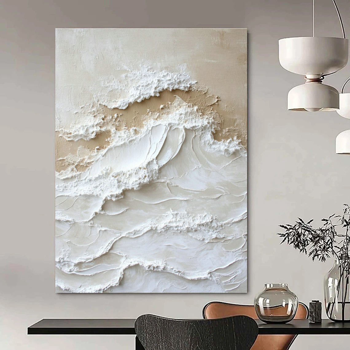 Colossal - Sized Hand - Painted Abstract Canvases for Entryway Foyer Ceilings & Bedroom Canopy Beds DLZ0735