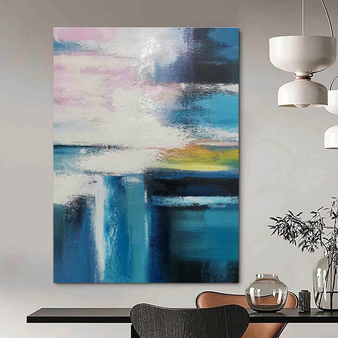 Mega - Scale Hand-Crafted Abstract Wall Art for Bedroom & Living Room DLZ1239