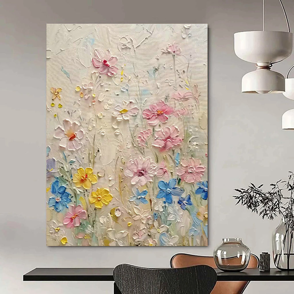 Custom-Made Oversized Hand-Painted Abstract Canvas for Living Room & Bedroom DLZ1007