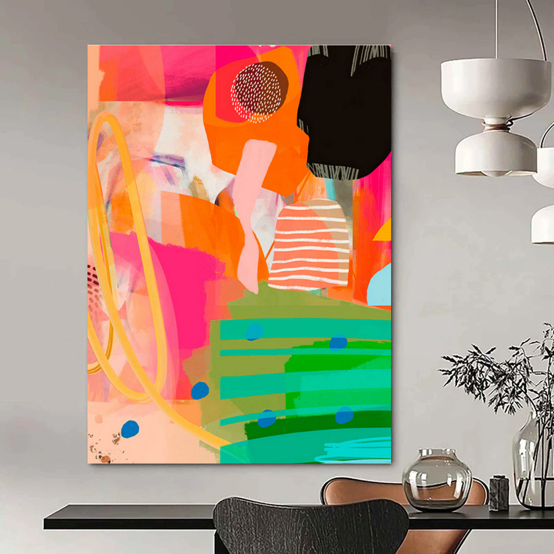 Abstract Hand - Painted Canvases for Office and Cottage Living Room DLZ0650