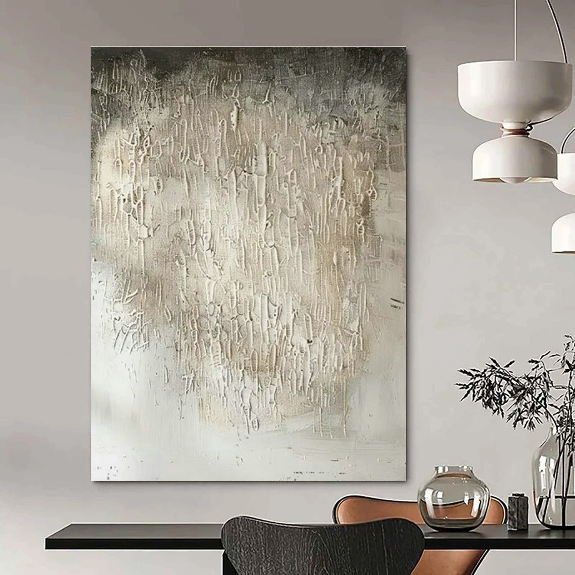 Custom Hand-Painted Abstract Painting for Cottage Living Room Candle Holder Wall & Bedroom Incense Burner Niche DLZ1754