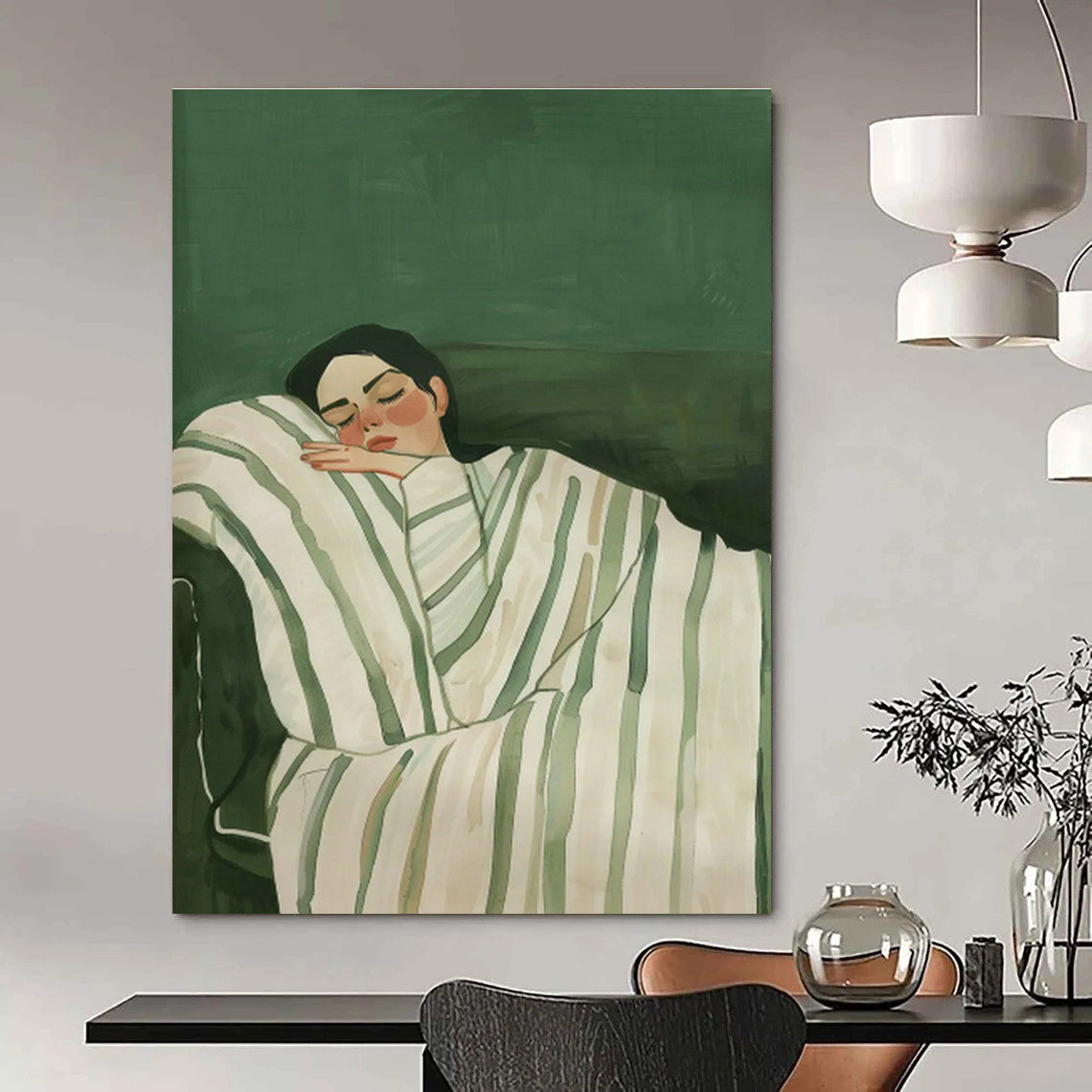 Massive Custom Abstract Paintings for Office Breakout Areas & Dining Room Banquet Tables DLZ0686