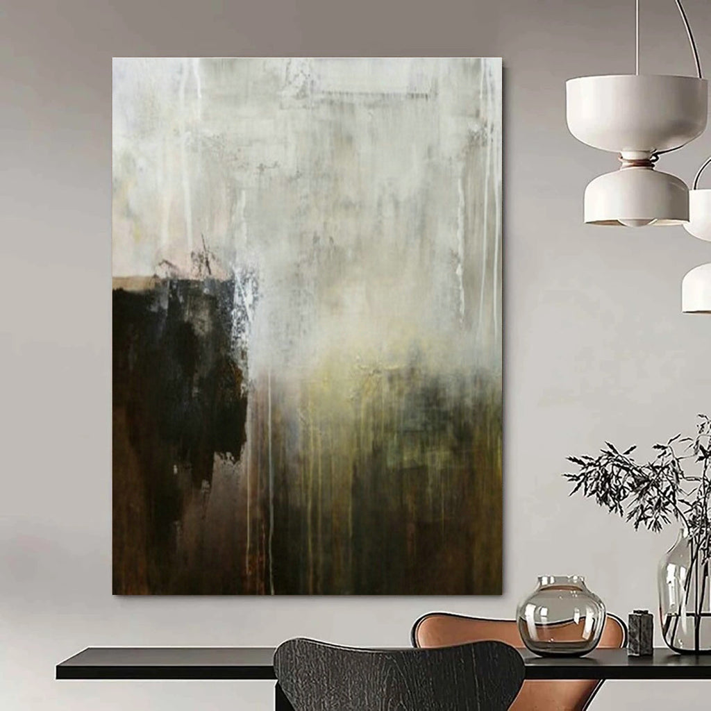 Giant, Custom - Built Hand Painted Abstract Wall Decor for Living Room & Entryway DLZ2059