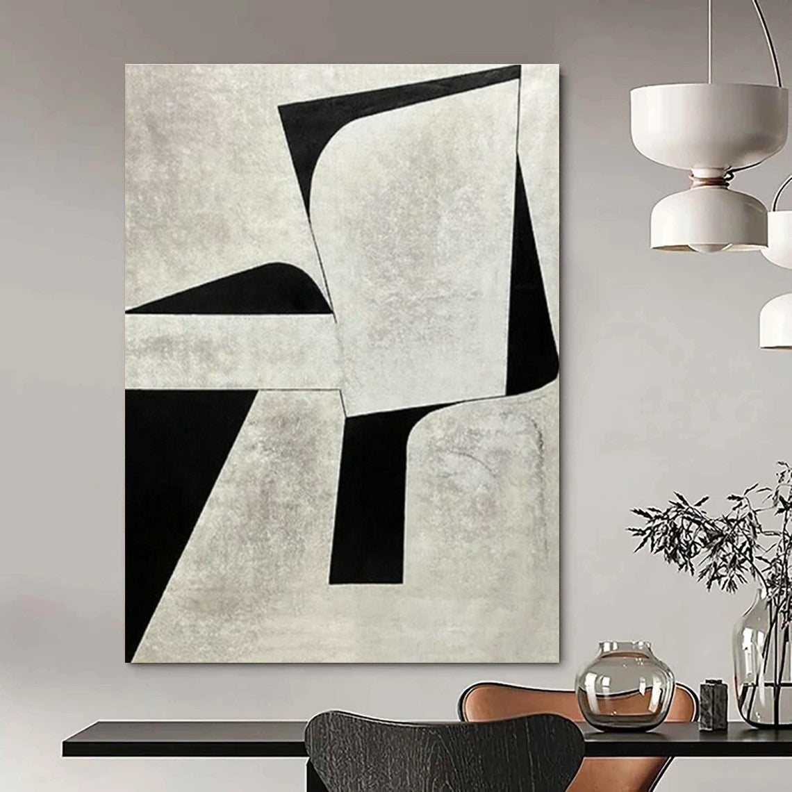 Hand - Crafted Oversized Abstract Canvas for Bedroom & Cottage Dining Room DLZ1135