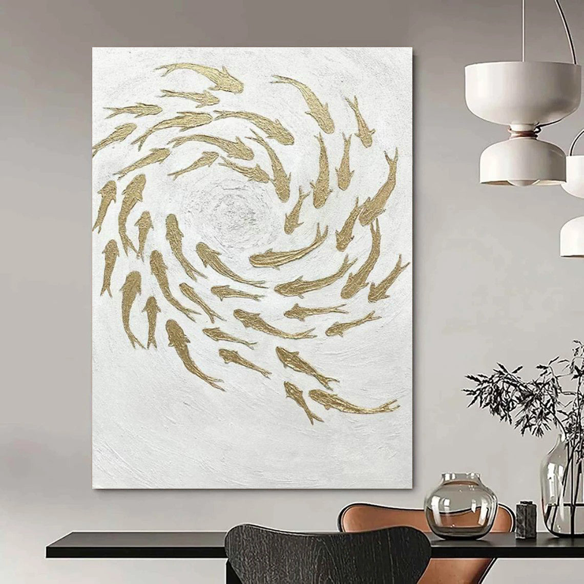 Immense Custom-Fit Handmade Abstract Painting for Office & Hallway DLZ2244