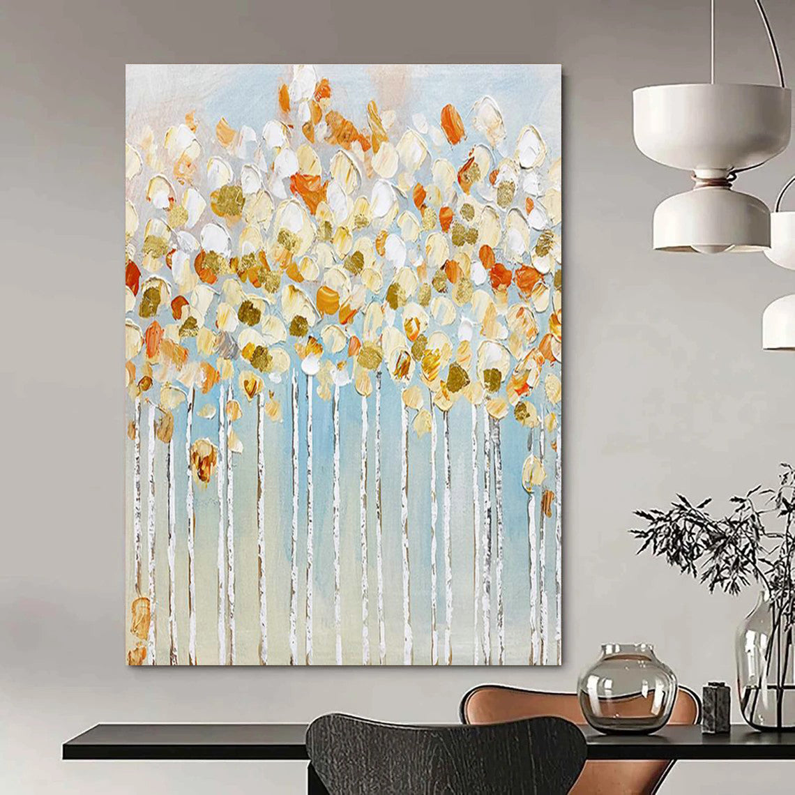 Oversized Tailored Hand Painted Abstract Art for Bedroom and Entryway DLZ2141