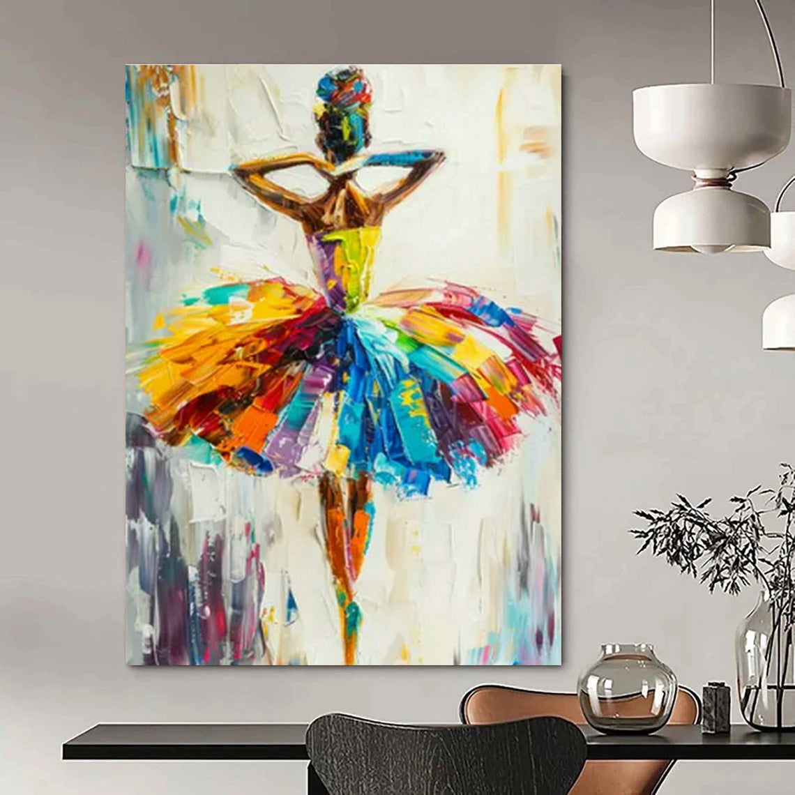Custom Handmade Abstract Painting for Entryway and Bedroom DLZ1461