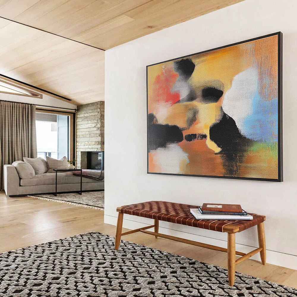 Soft Color Abstract - Subtle Tonal Abstract Painting DYP002