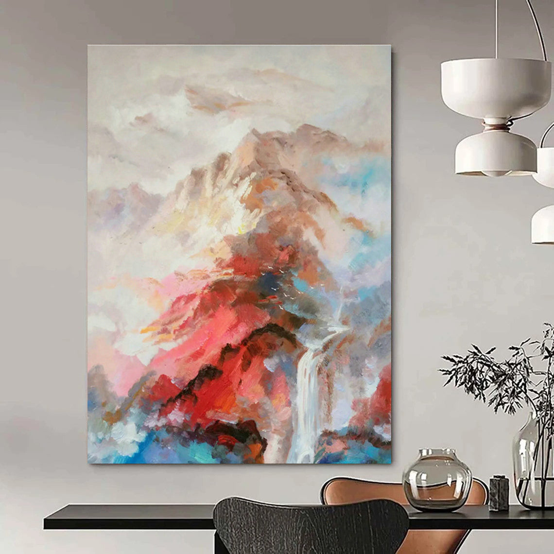 Hand - Painted Large Abstract Decor for Office & Hallway DLZ1355