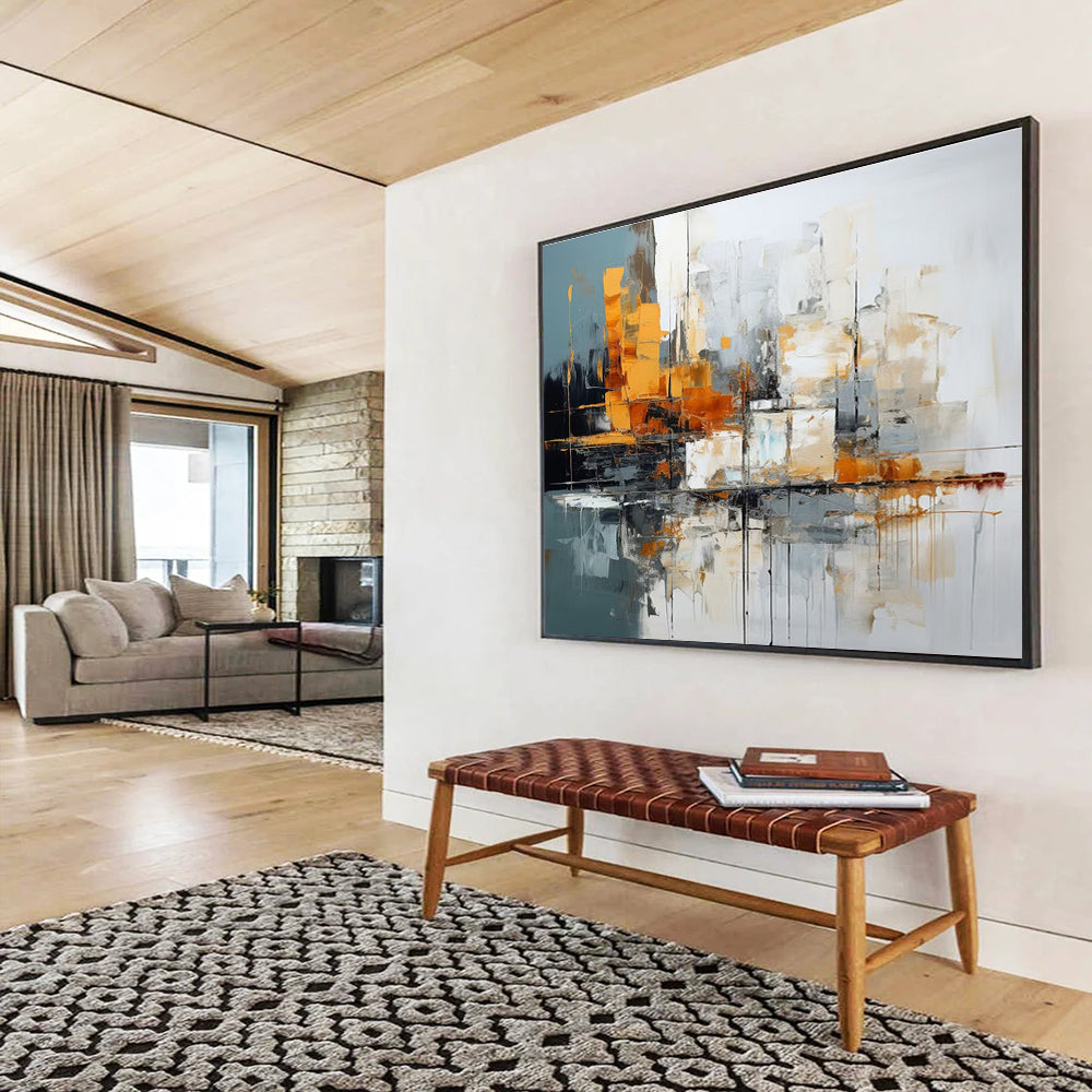 Urban Abstract Landscape Abstract Painting THY002