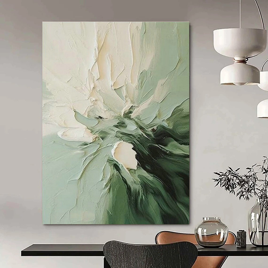 Large Hand-Painted Abstract Art for Hallway and Office DLZ1468