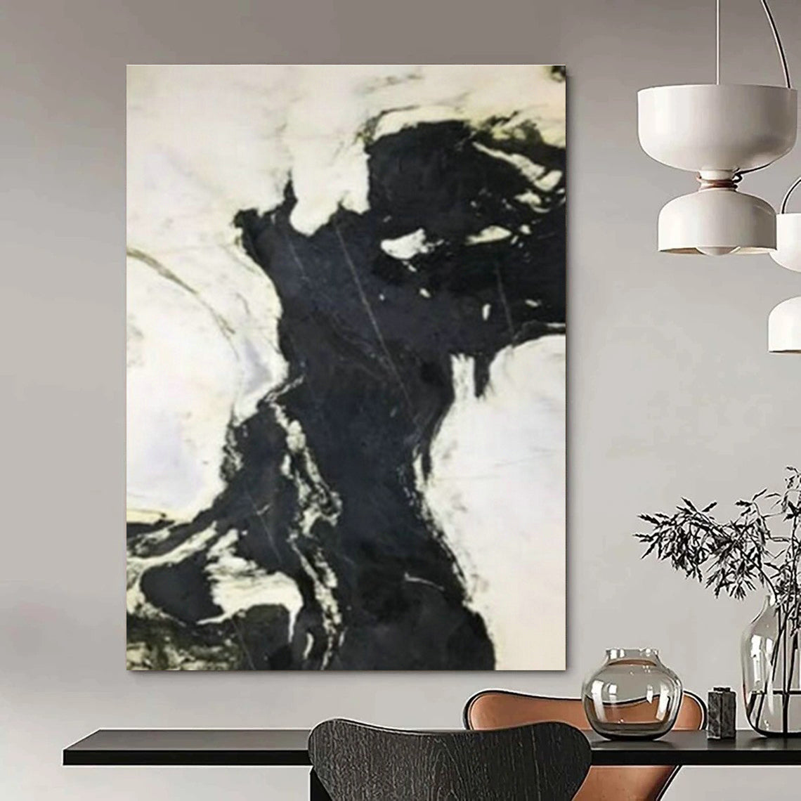 Large Custom Handmade Abstract Painting for Living Room and Cottage Entryway DLZ1612