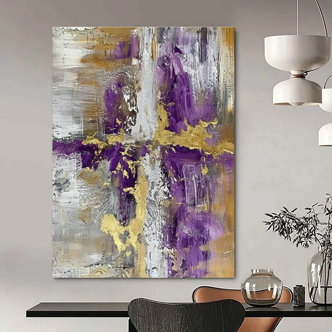 Hand-Crafted Abstract Decor for Cottage Bedroom Vanity Mirror Wall and Living Room Gallery Wall DLZ1731