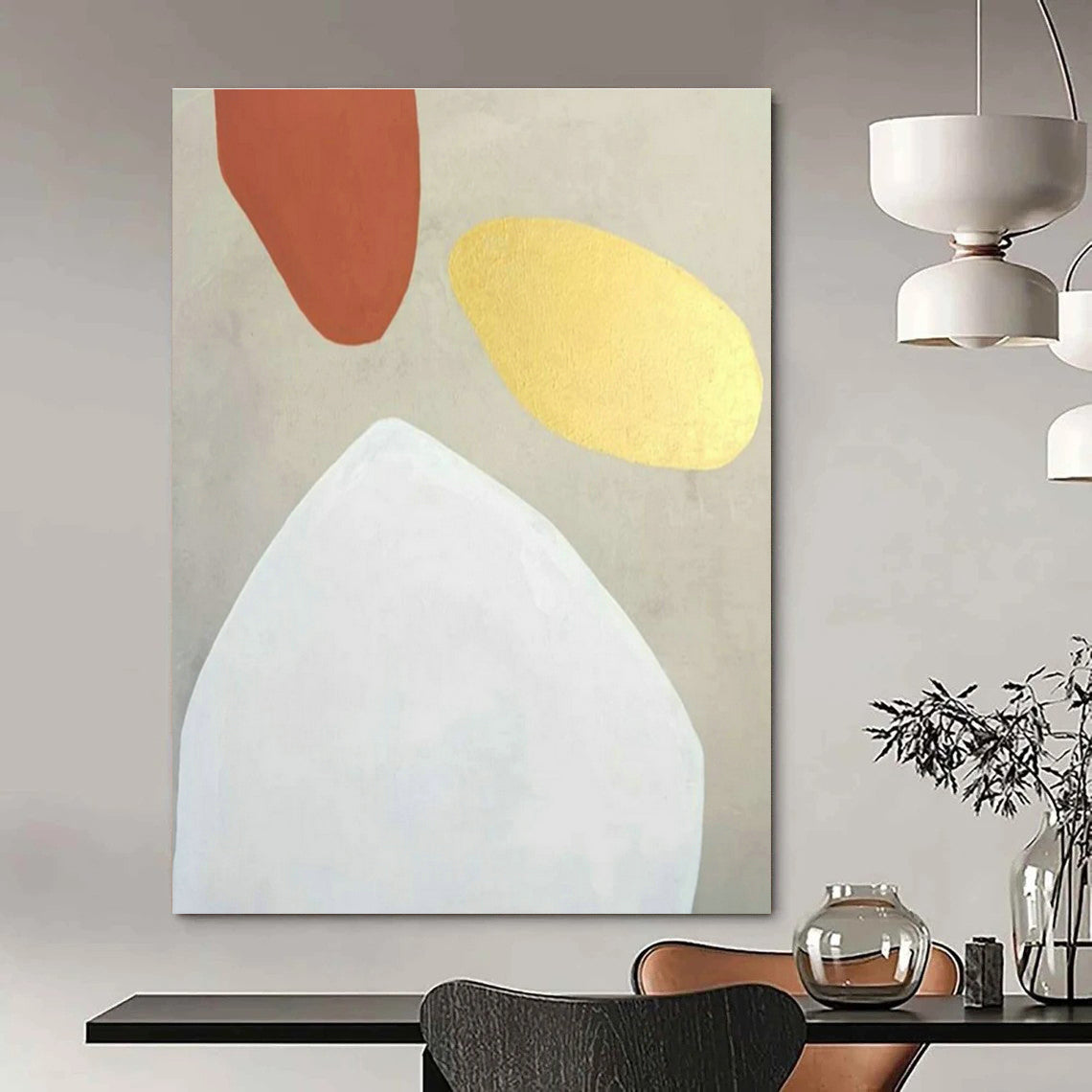 Extra-large Custom Handmade Abstract Painting for Entryway Mail Sorting Wall and Hallway Luggage Storage Niche DLZ1893